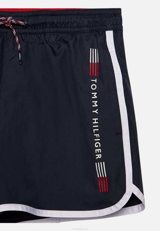 מכנסי שחייה קצרים לרץ NX206179 שמיים מדבריים Tommy Hilfiger
