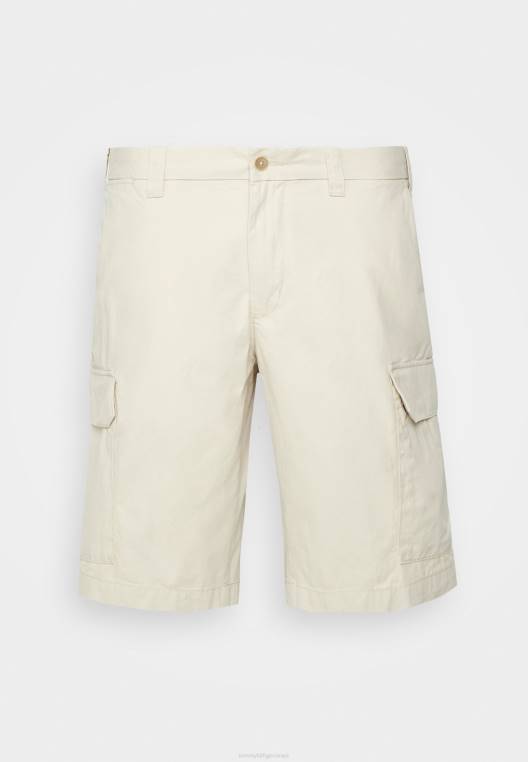 מכנסי ג'ון קרגו קצרים NX206186 בז' קלאסי Tommy Hilfiger