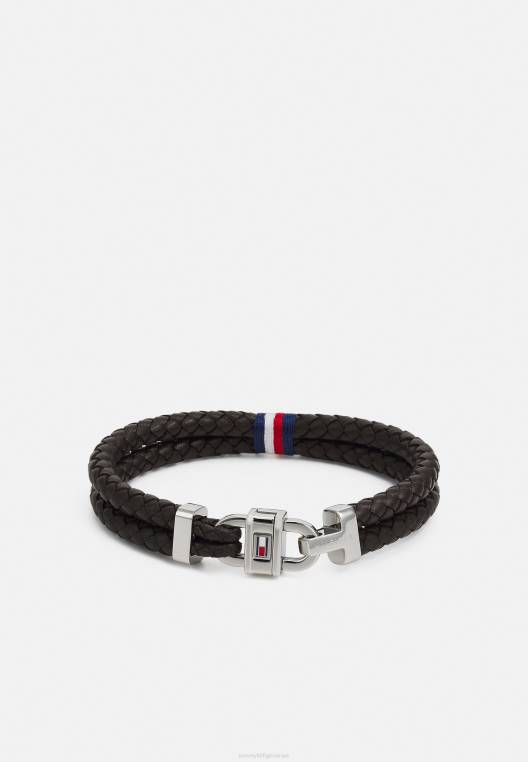 צמיד NX206210 בצבע חום/כסף Tommy Hilfiger