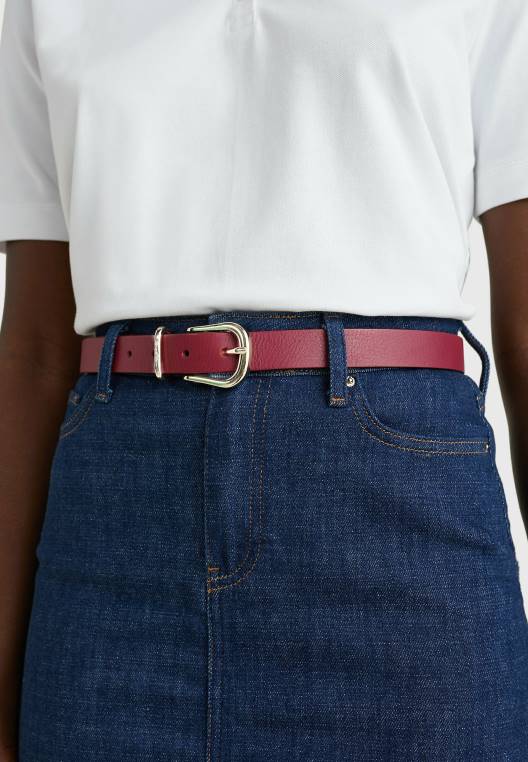 חגורת לוגו חתימה NX206220 רויאל ברי Tommy Hilfiger