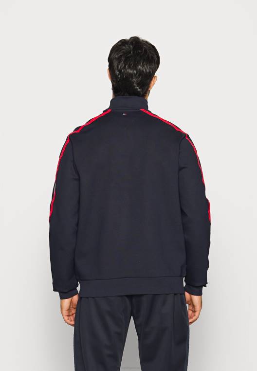 סווטשירט צללית צווארון מדומה לקצץ NX206226 שמיים מדבריים Tommy Hilfiger