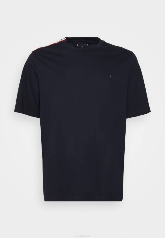 חולצת טי בהדפס פסים NX206254 שמיים מדבריים Tommy Hilfiger