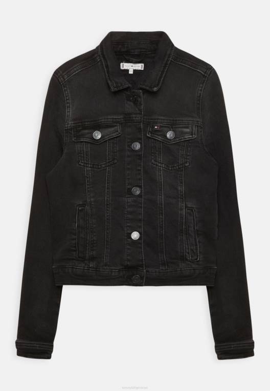 ז'קט ג'ינס רגיל של משאית NX206270 שחורה Tommy Hilfiger