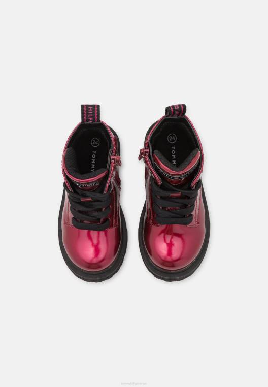 מגפונים עם שרוכים NX206274 בורדו Tommy Hilfiger