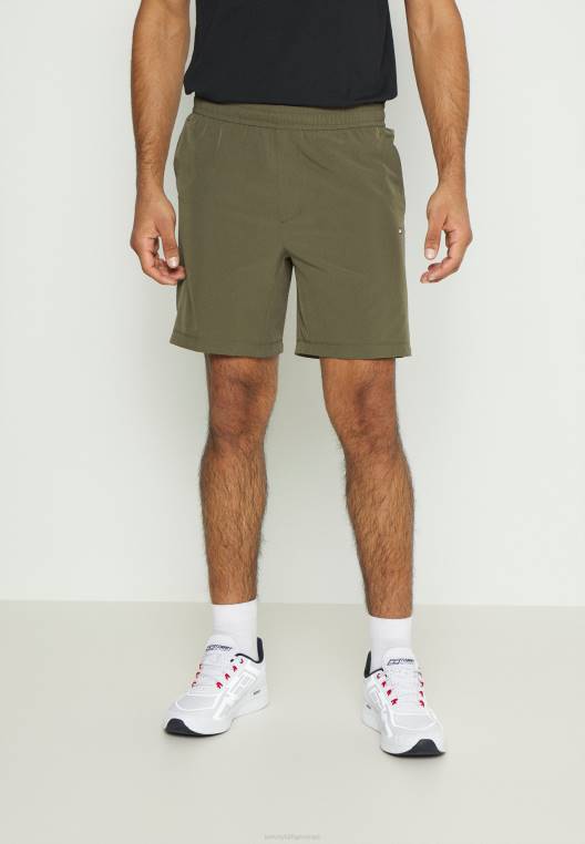 טייפ אימון מכנסי ספורט קצרים NX206281 צבא ירוק Tommy Hilfiger