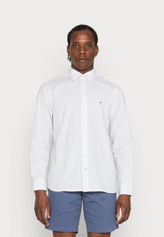 חולצת פופלין רכה טבעית NX206294 כחול מבריז/רב Tommy Hilfiger