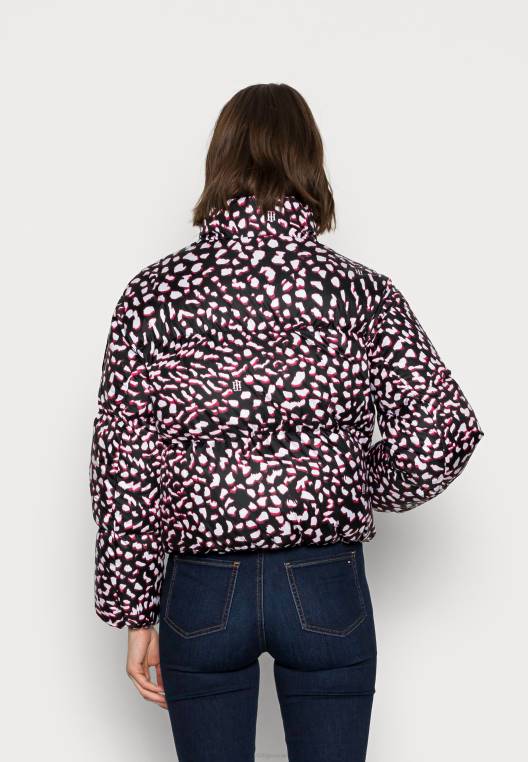 מעיל פוך מודפס NX206298 אדום/לבן/שחור Tommy Hilfiger