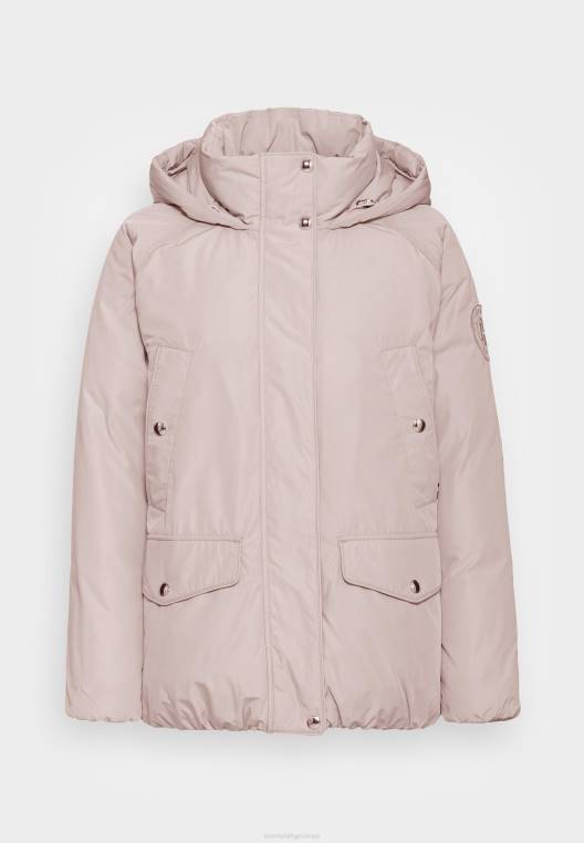 מעיל פוך עם קפוצ'ון NX206306 בז 'מאוזן Tommy Hilfiger