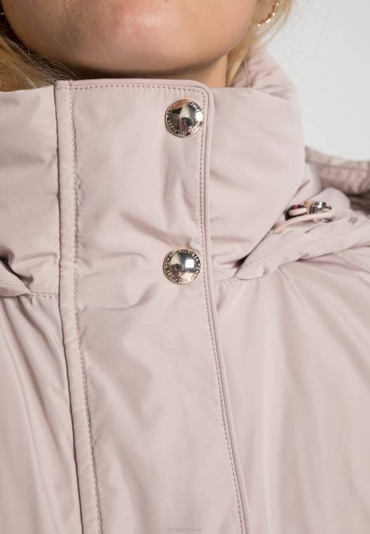 מעיל פוך עם קפוצ'ון NX206306 בז 'מאוזן Tommy Hilfiger