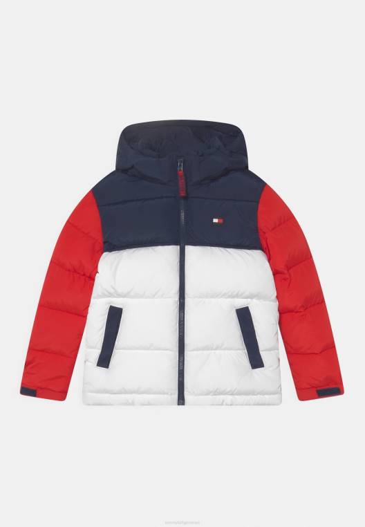 ז'קט חורף יוניסקס קולורבלוק של אלסקה NX206308 ארגמן עמוק Tommy Hilfiger