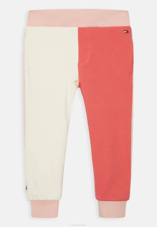 מכנסיים קולורבלוק לוגו לתינוק NX206313 בלוק ורוד אימפריה Tommy Hilfiger