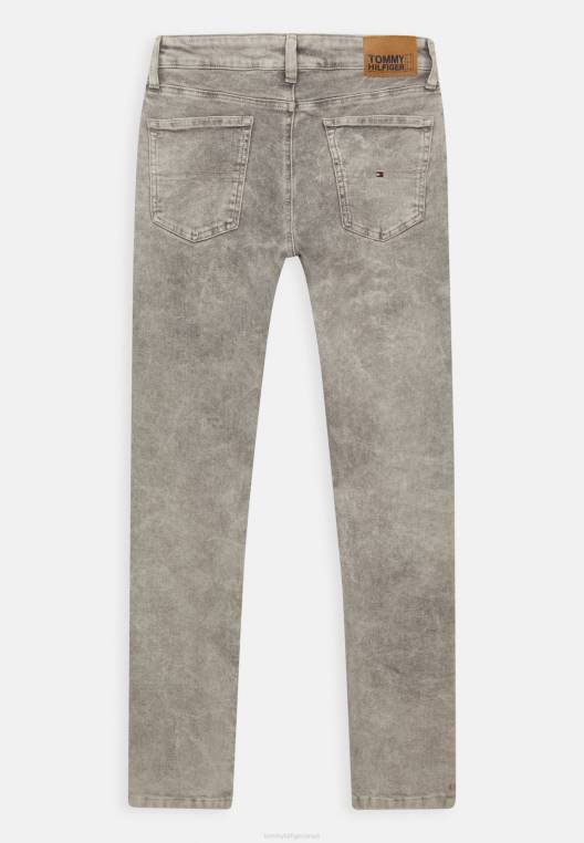 סימון סקיני ג'ינס סקיני בכושר NX206336 אפור שיש Tommy Hilfiger