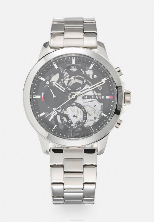 הנרי צפה NX206339 בצבע כסף/שחור Tommy Hilfiger