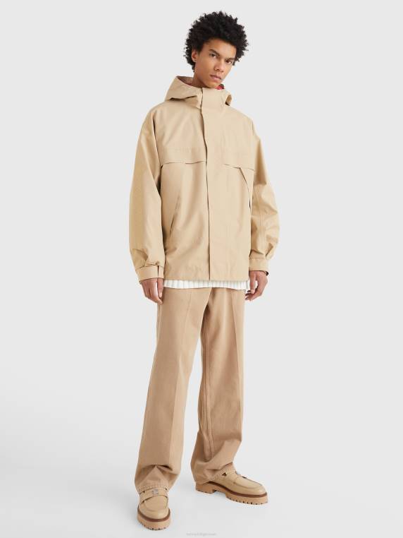 פארקה עם קפוצ'ון גור-טקס קרסט NX20636 אבן בז' Tommy Hilfiger