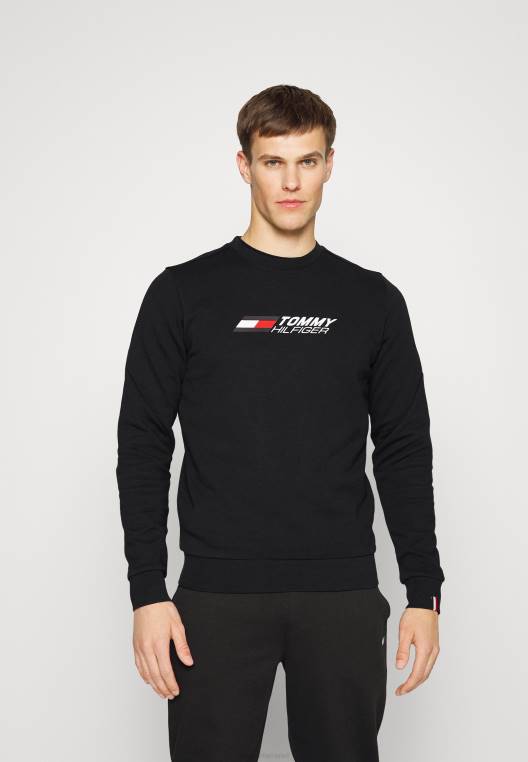 סווטשירט צוות חיוני NX206371 שָׁחוֹר Tommy Hilfiger