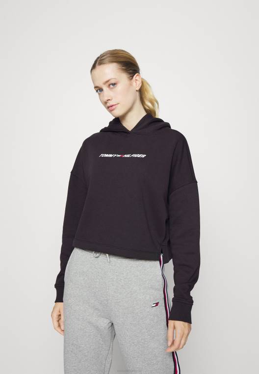 קפוצ'ון גרפי רגיל NX206398 שָׁחוֹר Tommy Hilfiger