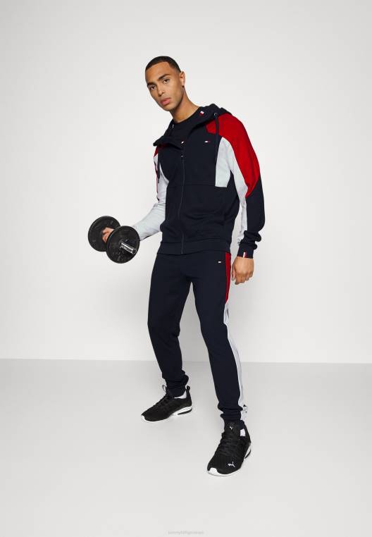 תחתונים של אימונית מכנסיים בצבע חסום NX206405 שמיים מדבריים Tommy Hilfiger