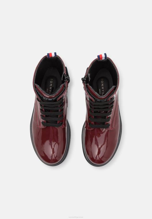 מגפונים עם שרוכים NX206408 בורדו Tommy Hilfiger