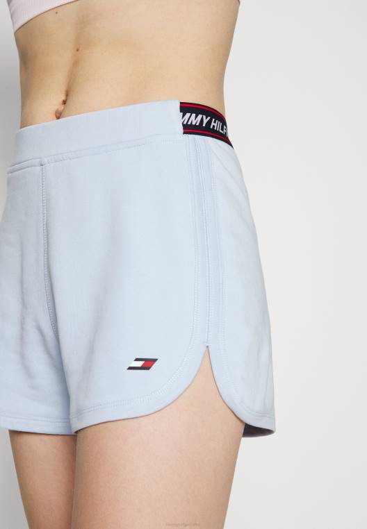 מכנסי ספורט קצרים עם טייפ קצרים רגילים NX206418 כחול מבריז Tommy Hilfiger