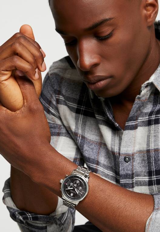 שעון כרונוגרף מזדמן NX206424 כסף Tommy Hilfiger