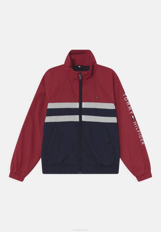 ז'קט קליל קולורבלוק NX206455 ריסוק חמוציות Tommy Hilfiger