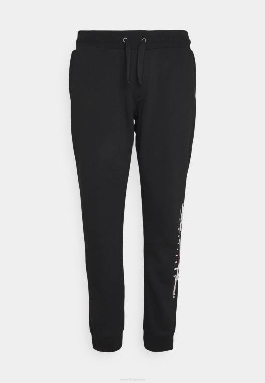 רקמת תסריט תחתונים של אימונית לשני המינים NX206457 שָׁחוֹר Tommy Hilfiger