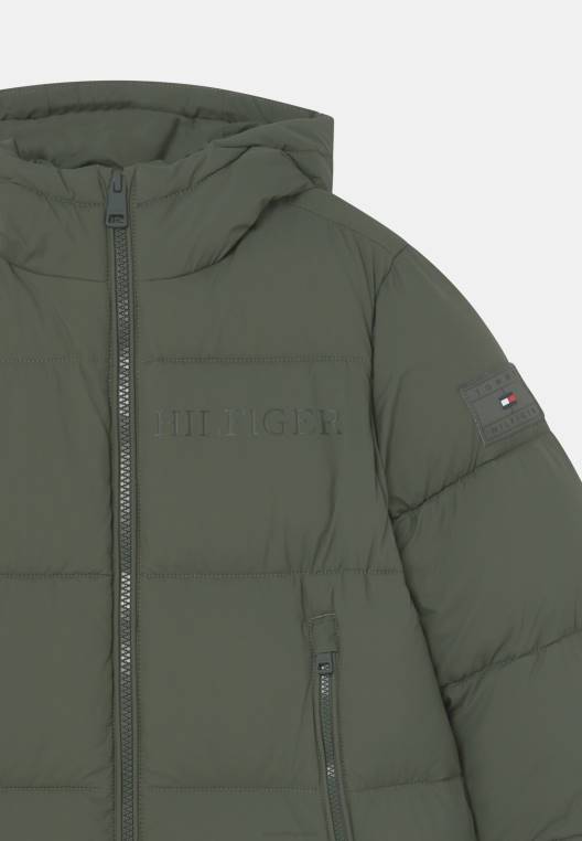 מעיל חורף גבוה NX206504 ירוק אבלון Tommy Hilfiger
