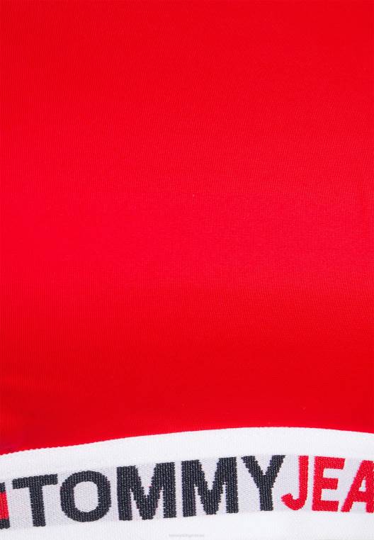 חולצת ביקיני עם עיקול ברלט NX206511 אדום ראשוני Tommy Hilfiger