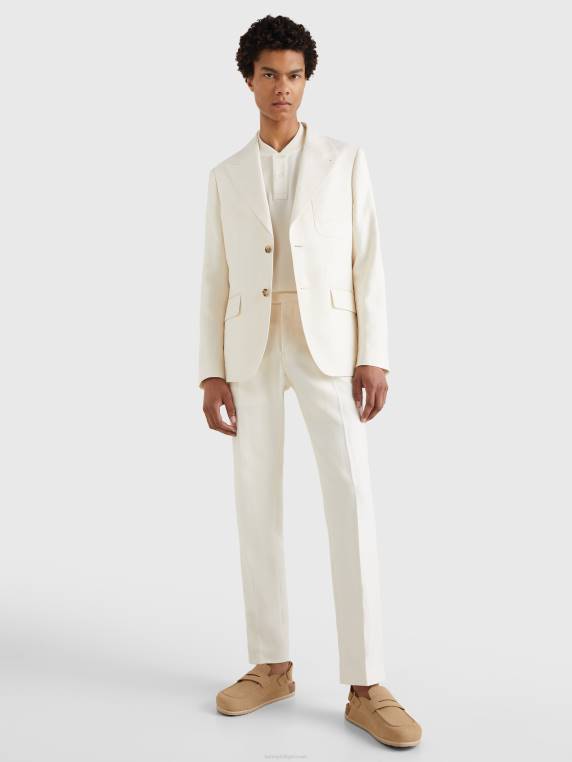 בלייזר דק בכושר הכנה לחוף המערבי NX20654 שֶׁנהָב Tommy Hilfiger