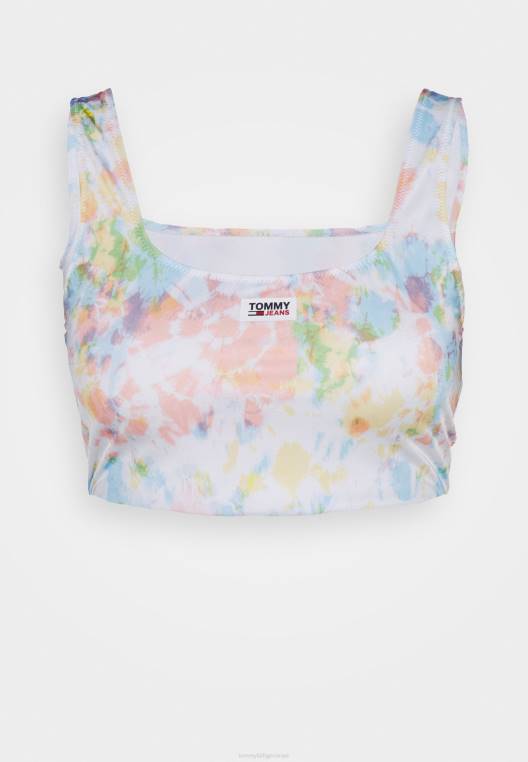 חולצת ביקיני עם עיקול ברלט NX206576 צבע עניבה Tommy Hilfiger