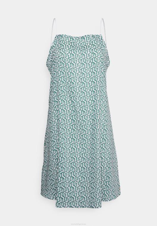 אביזר חוף שמלה NX206584 ירוק Tommy Hilfiger