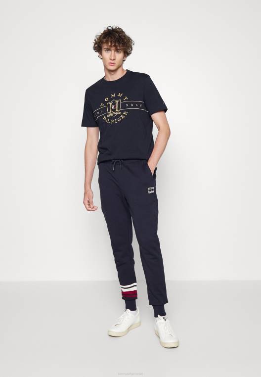 תחתוני אימונית עם פירוט פסים NX206592 שמיים מדבריים Tommy Hilfiger