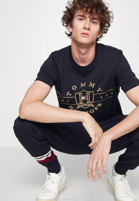 תחתוני אימונית עם פירוט פסים NX206592 שמיים מדבריים Tommy Hilfiger