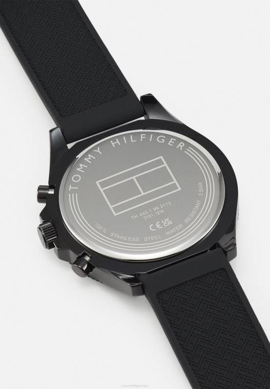 שעון לארסון NX206606 שָׁחוֹר Tommy Hilfiger