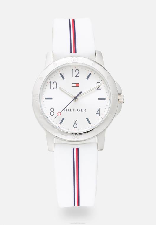 בנות צופים בשעון NX206624 לבן Tommy Hilfiger