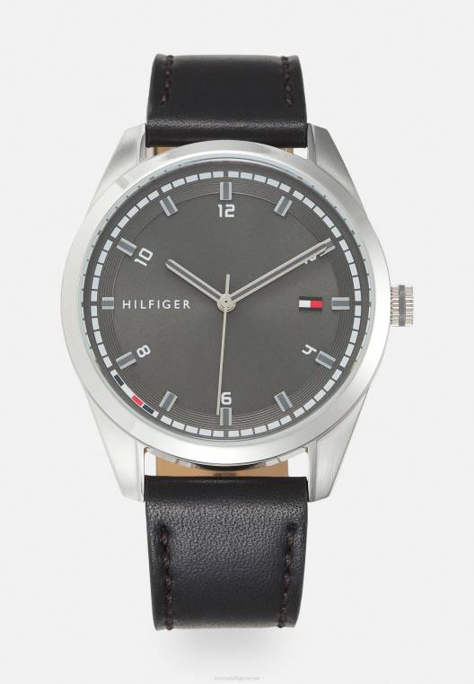 שעון גריפין NX206636 בצבע שחור/כסף Tommy Hilfiger