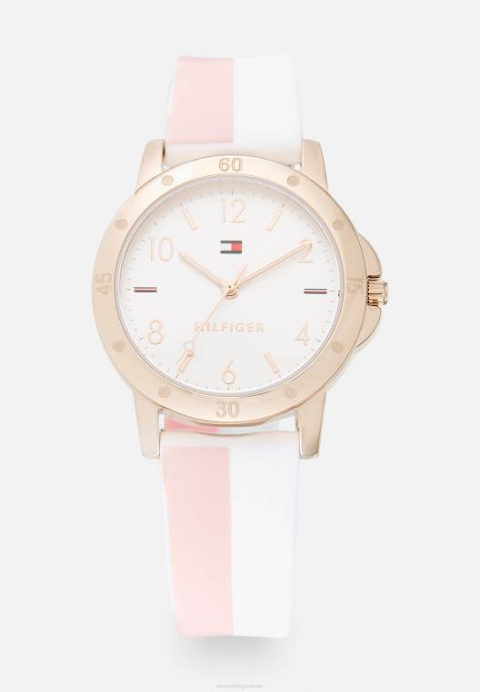 בנות צופים בשעון NX206644 ורד לבן Tommy Hilfiger