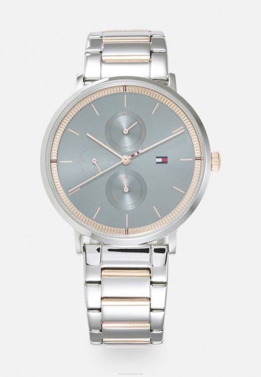 שעון ג'נה NX206645 בצבע כסף/כחול Tommy Hilfiger