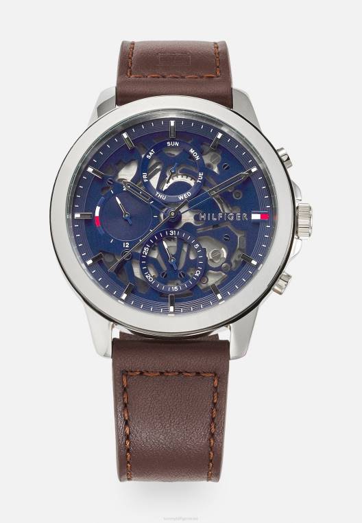 הנרי צפה NX206652 חום/כסוף/כחול Tommy Hilfiger