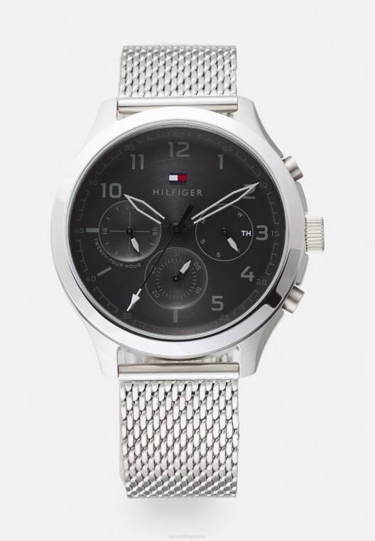 שעון אשר כרונוגרף NX206658 בצבע כסף/אפור Tommy Hilfiger