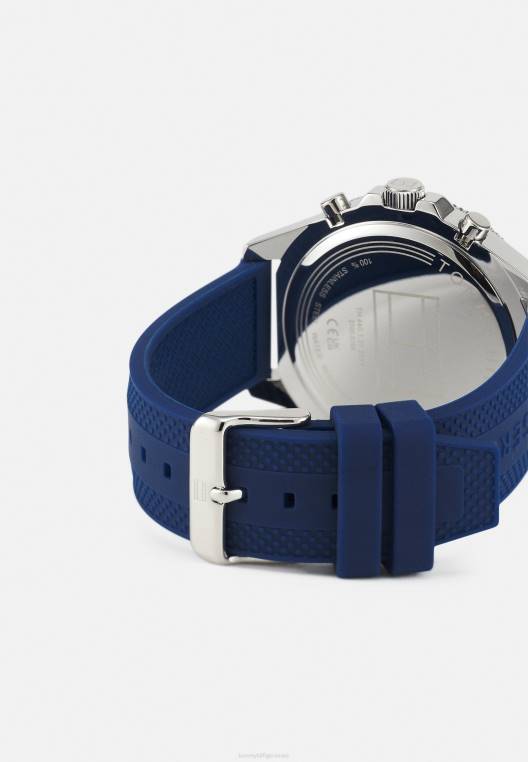 שעון כרונוגרף של לרסון NX206672 בצבע כחול/כסף Tommy Hilfiger