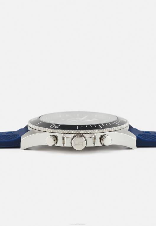 שעון כרונוגרף של לרסון NX206672 בצבע כחול/כסף Tommy Hilfiger