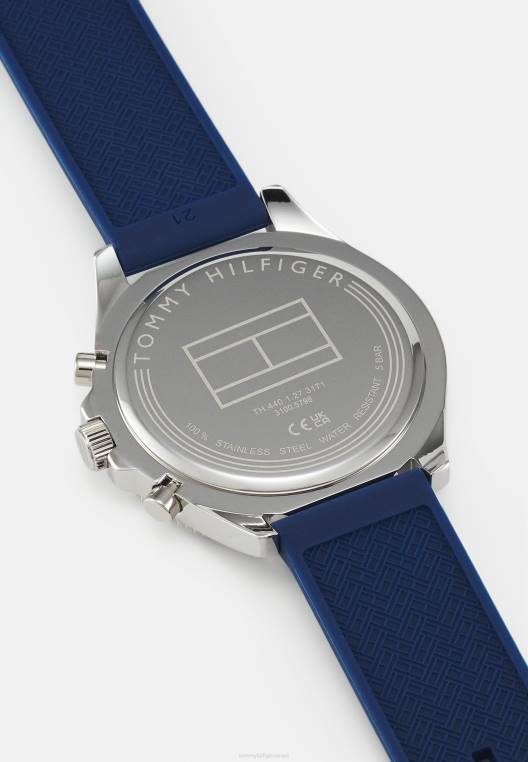 שעון כרונוגרף של לרסון NX206672 בצבע כחול/כסף Tommy Hilfiger