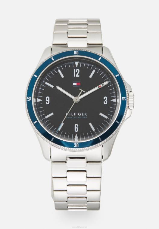 שעון מאבריק NX206688 בצבע כסף/שחור Tommy Hilfiger