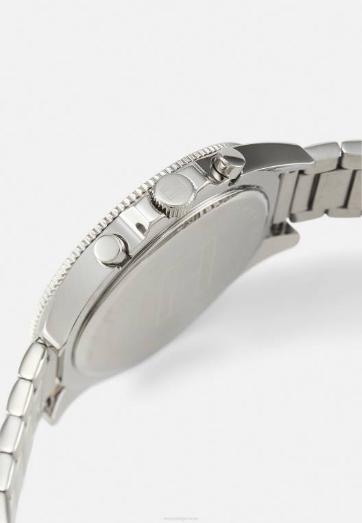 שעון כרונוגרף של לרסון NX206696 בצבע כסף/כחול Tommy Hilfiger