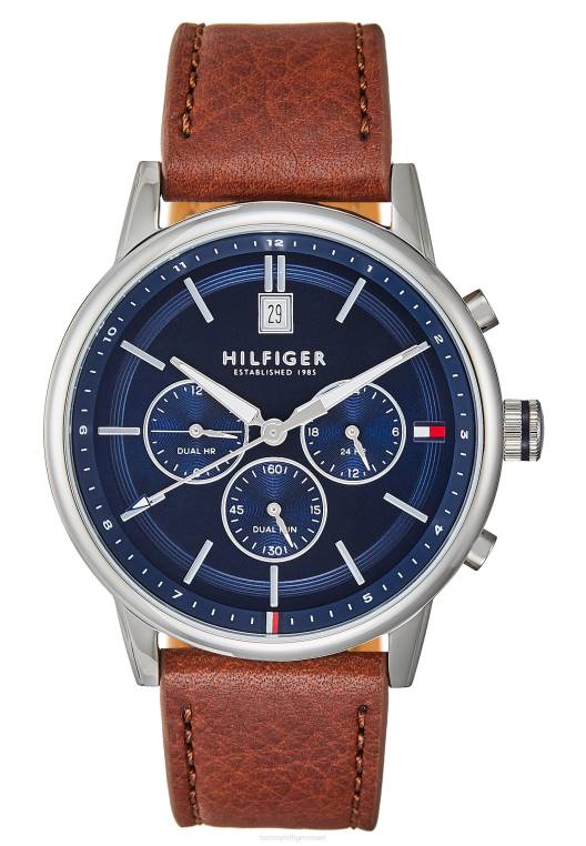 שעון כרונוגרף מזדמן NX206701 קוניאק/כסף Tommy Hilfiger