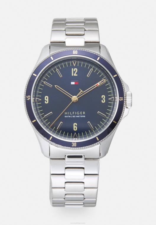 שעון מאבריק NX206720 בצבע כסף/כחול Tommy Hilfiger