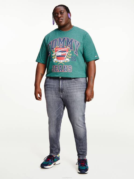 ג'ינס דהוי גדול וגבוה סקנטון NX20674 ג'ינס שחור Tommy Hilfiger