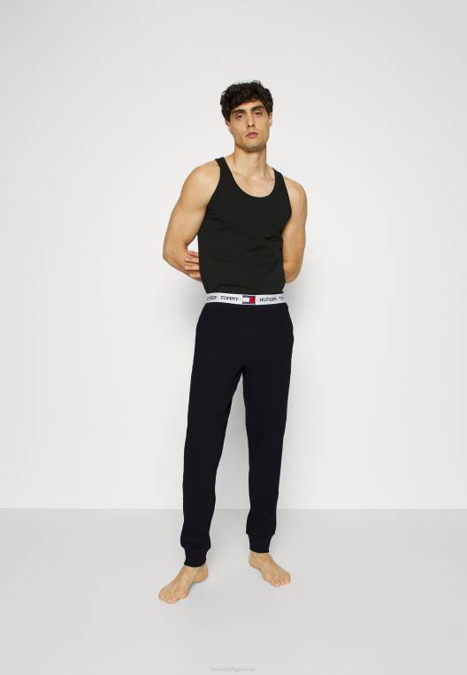 מכנסיים תחתוני פיג'מה NX206764 שָׁחוֹר Tommy Hilfiger