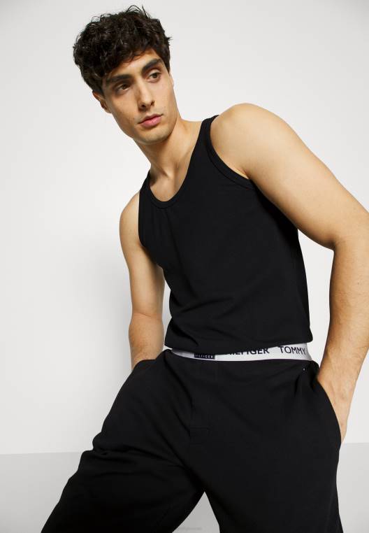 מכנסיים תחתוני פיג'מה NX206764 שָׁחוֹר Tommy Hilfiger
